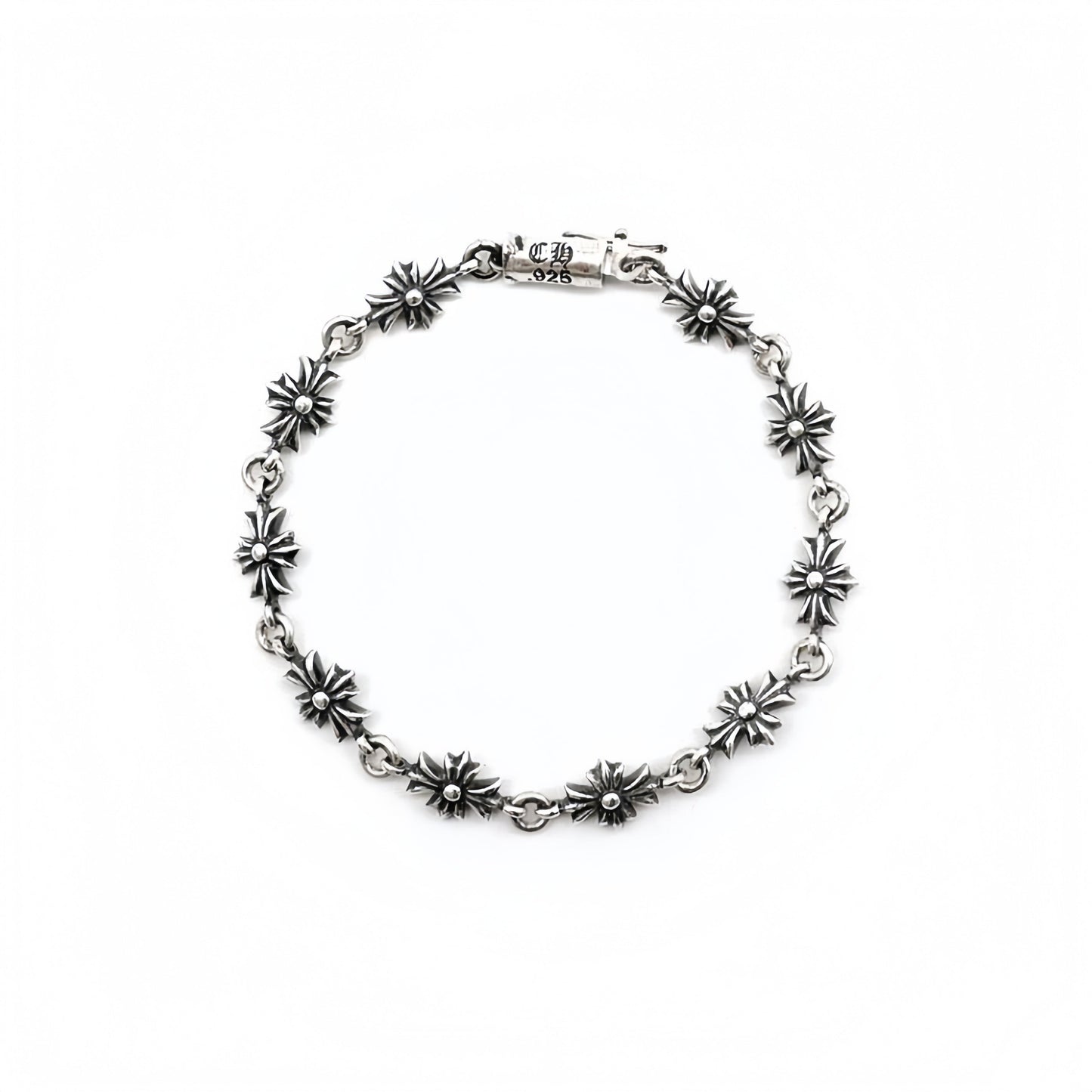 Chrome-Hearts Silver Tiny E Bracelet
