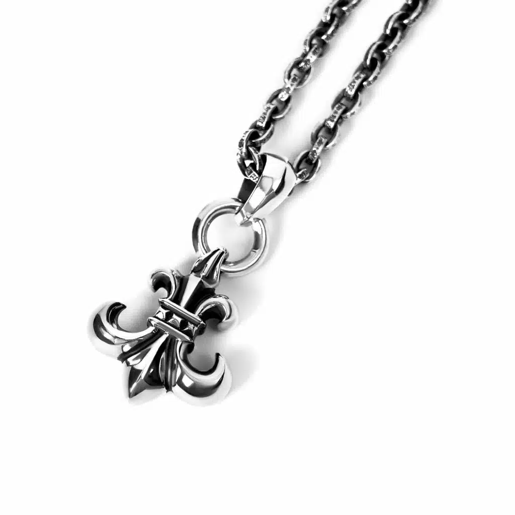 Chrome-Hearts BS FLEUR PENDANT WITH BAIL