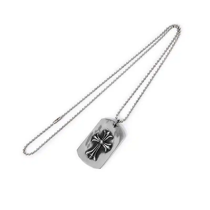 Chrome-Hearts TINY CH CROSS CUTOUT DOG TAG