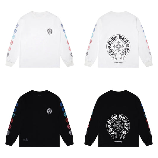 CHROME-HEARTS Men's Long-Sleeve T-shirt Sweatshirt K8009